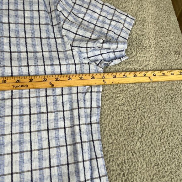 Lot of 2 English Laundry Shirt Mens XL Blue Gray Linen Cotton Blend Button - Picture 13 of 16